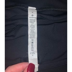 LuluLemon Fast and Free Black Leggings Size 8